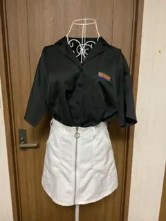 ブラック 半袖シャツ タイトスカート セット売り