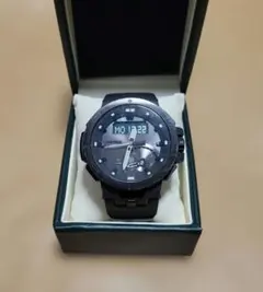 PRO TREK PRW-7000-8JF電波ソーラー ブラック アナデジ