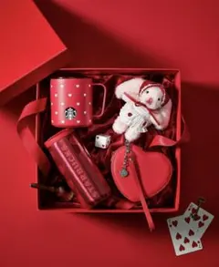 【韓国限定】日本未発売　スタバ　ハートフルミニポーチ　バッグ　バレンタイン