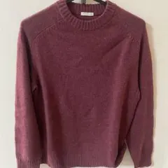 GU ニットスウェット Mサイズ バーガンディ