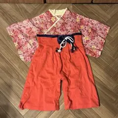 【値下げ】袴ロンパース　80