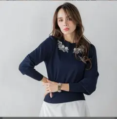 chocochoco様専用✨Viaggio blu　バードビジューニット