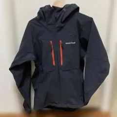 トシオ様⭐︎mont-bell クリマバリアパーカー 黒✕オレンジ Mサイズ