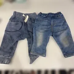 90cm デニムパンツセット