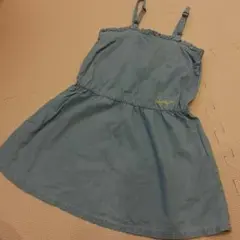 110センチ　スラップスリップ　デニムワンピース