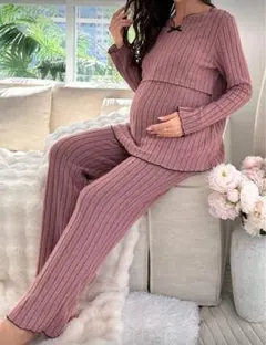 12/16まで マタニティパジャマ　マタニティウェア ルームウェア　授乳口