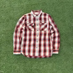 エ*ー様 00sオンブレチェックシャツ　y2k グランジ　ヴィンテージ　アメカジ