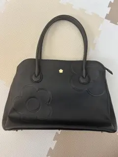 MARY QUANT ブラック トートバッグ