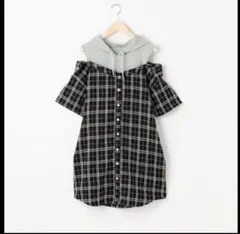 ラブトキ★レイヤードシャツワンピース　M 150cm 【新品未使用】