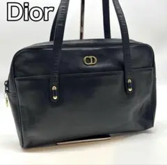 Dior CD金具 レザー ショルダーバッグ オールレザー ブラック