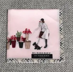 BURBERRY　ハンカチ　ピンク　花屋さん