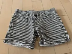 MOUSSYストライプデニムショートパンツマウジー