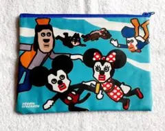 ミッキー　キュービックマウス　ポーチ　ディズニー　Disney　平成　レトロ