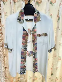 ピンクハウス　インゲボルグ INGEBORG ホワイト シャツ 半袖