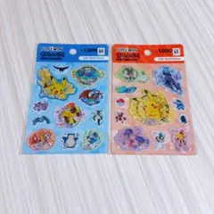 【正規品】韓国 ポケモン 2枚セット ウォーターシール ステッカー 立体シール