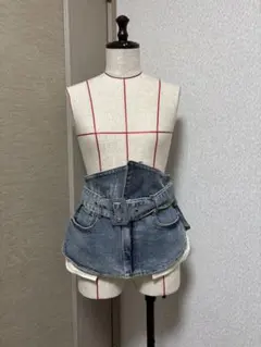 d'zzit デニムベルト コルセット　ユニーク ファッション