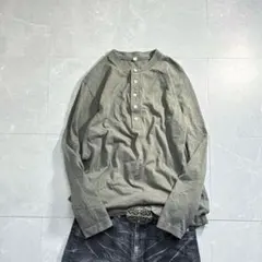 00s archive grunge henley brown y2k - メルカリ