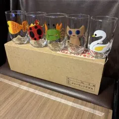 レトロ グラス HOYA 5個セット　メリーランド 当時物　希少