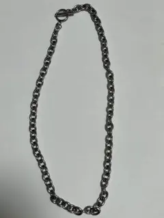 【シルバー ステンレススチール チェーンネックレス】 約50cm