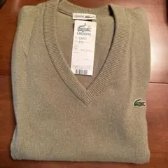 【⭐︎美品⭐︎最終お値下げ⭐︎LACOSTE】 L9351 グリーンセーター Lサイズ