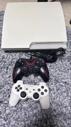 ホワイト PlayStation 3 本体 コントローラー2個付き