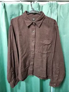UNIQLO　フランネルボクシーシャツ