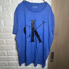 Calvin Klein カルバンクライン ビッグロゴ Tシャツ XL ブルー