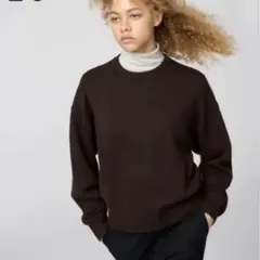 ユニクロ　スムースコットンクルーネックセーター M