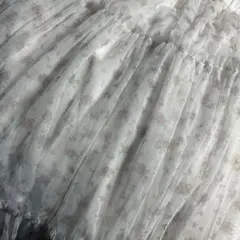 GU rokh コラボ 花柄 チュール ティアードスカート