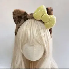 Sanrio ハローキティ　カチューシャ　【黄色】