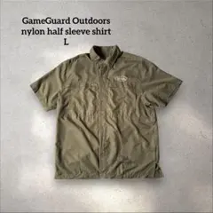 アウトドアシャツ オリーブ 　古着　USA 90s ヴィンテージ　釣り　キャンプのサムネイル