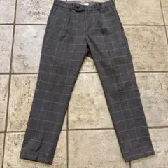 B:MING by BEAMS グレー チェック柄 スラックス S