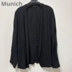 Munich 長袖 ブラック ノーカラー ジャケットのサムネイル