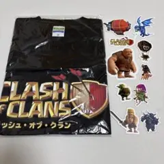 【非売品/未開封】Clash of Clans Tシャツ M ステッカーセット付