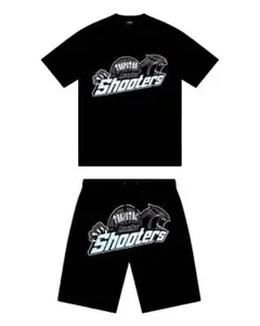 正規品 TRAPSTAR ブラック セットアップ 半袖 トラップスター Trapstar London トラップスター 半袖＆ハーフパンツ