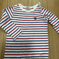 DOUBLE B ストライプ 長袖Tシャツ 90cm