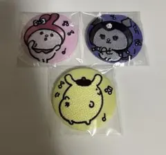 ナガノ×サンリオキャラクターズ 刺繍缶バッジ 3点セット