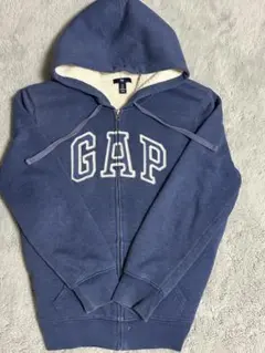 old Gap ネイビー　ジップアップパーカー L 90s