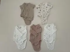 【未使用】H&M ベビー肌着 ボディスーツ 5枚セット