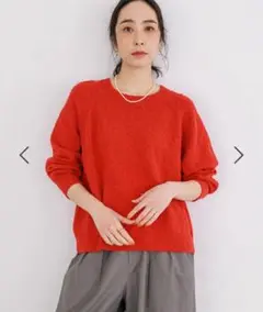 赤 ニット