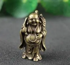 【ミニ 腹弥勒如来仏像 布袋様】仏様 大仏様 お守り 厄除け 幸福 ミニチュア