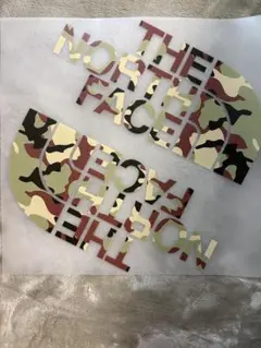 THE NORTH FACE 迷彩 アイロンプリントシート