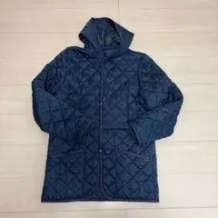 LAVENHAM ラベンハム　ロング　キルティング　コート　　フード　紺