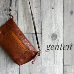 genten ゲンテン　レザー　ショルダーバッグ　本革　ミニショルダー　ポーチ