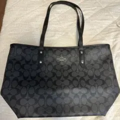 COACH シグネチャー トートバッグ ブラックのサムネイル