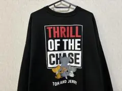 トムとジェリー　トレーナー　TOM AND JERRY スウェット ブラックのサムネイル