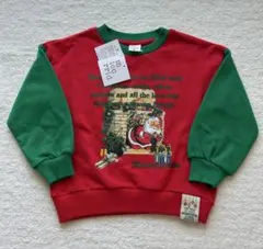【新品タグ付き】サンタクロース トレーナー 110cm 綿100%