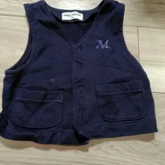 MIKI HOUSE ベビーベスト 95 ネイビー