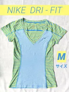 DRI-FIT NIKE レディース Tシャツ ランニング 水色 黄色 白