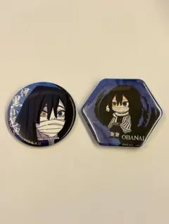 鬼滅の刃　伊黒小芭内　缶バッジ　2点セット